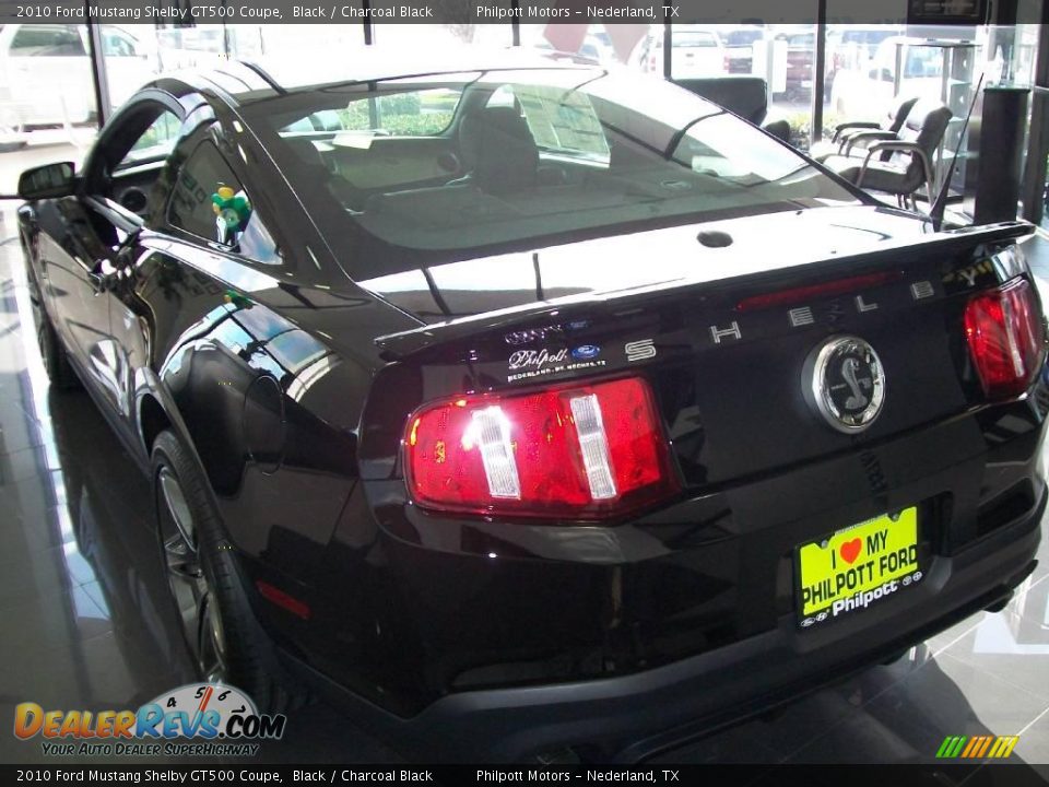 2010 Ford Mustang Shelby GT500 Coupe Black / Charcoal Black Photo #5