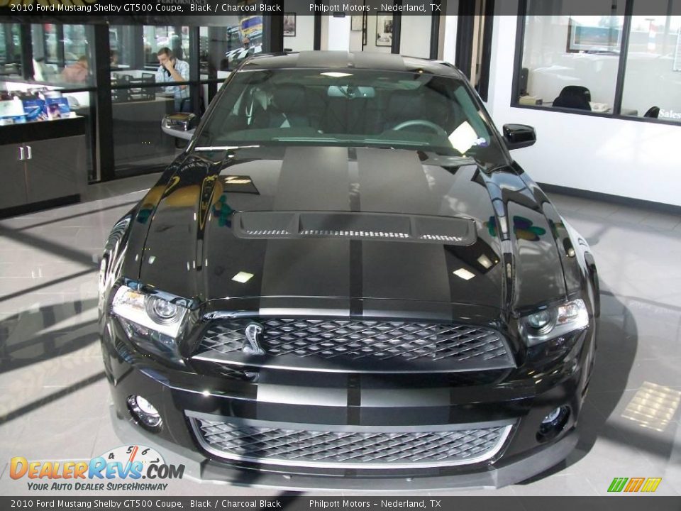 2010 Ford Mustang Shelby GT500 Coupe Black / Charcoal Black Photo #7