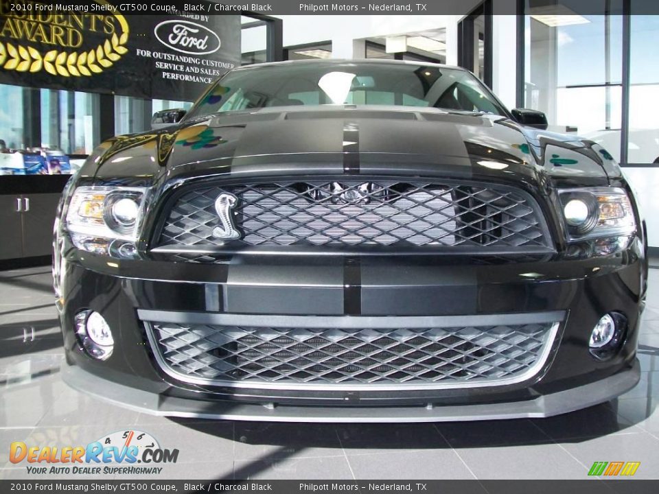 2010 Ford Mustang Shelby GT500 Coupe Black / Charcoal Black Photo #8