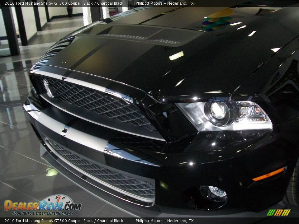 2010 Ford Mustang Shelby GT500 Coupe Black / Charcoal Black Photo #11