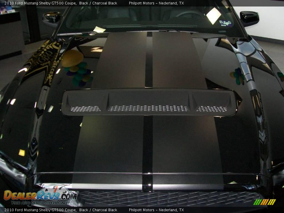 2010 Ford Mustang Shelby GT500 Coupe Black / Charcoal Black Photo #12