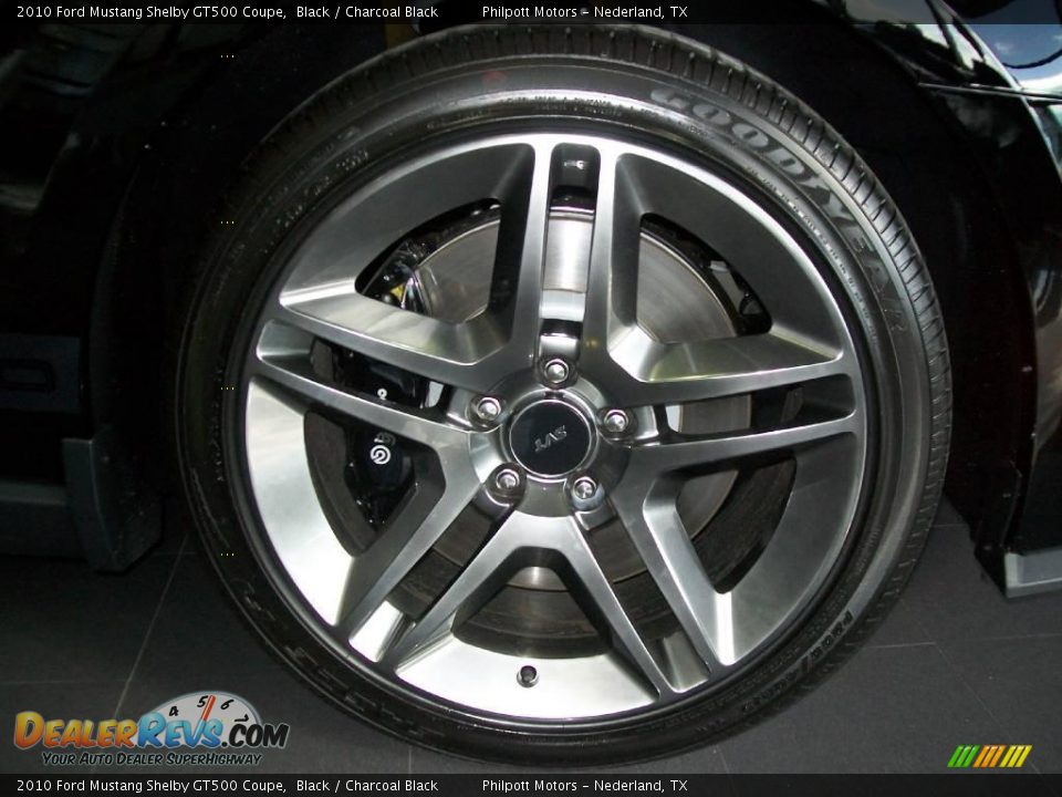 2010 Ford Mustang Shelby GT500 Coupe Black / Charcoal Black Photo #13