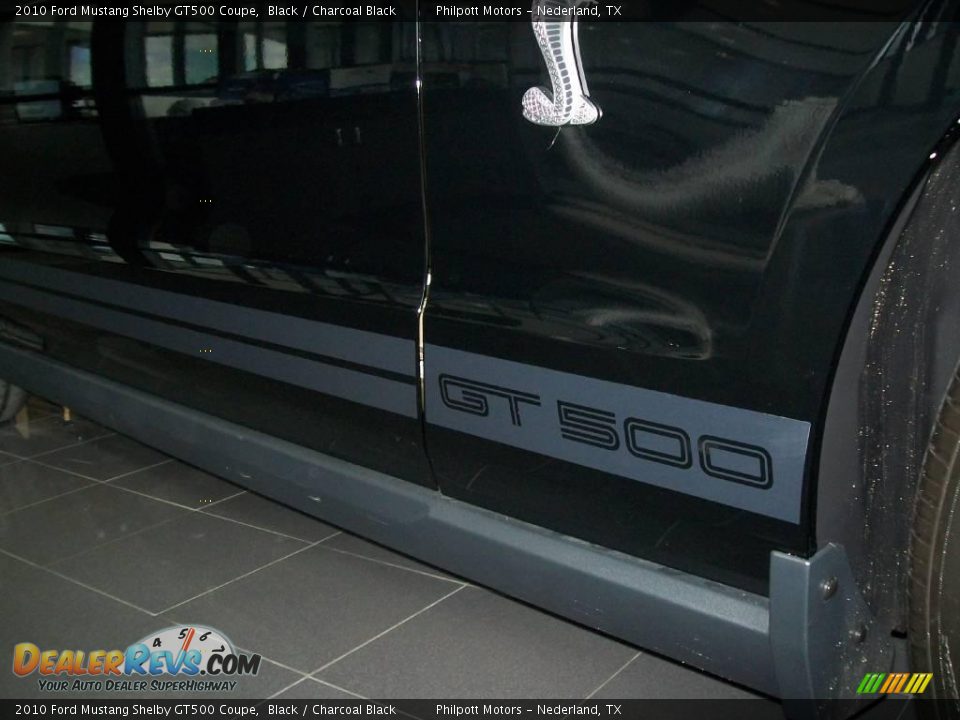 2010 Ford Mustang Shelby GT500 Coupe Black / Charcoal Black Photo #14