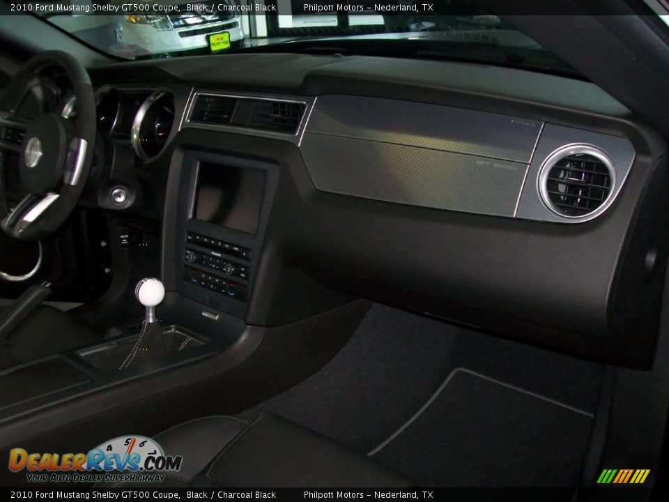 2010 Ford Mustang Shelby GT500 Coupe Black / Charcoal Black Photo #21