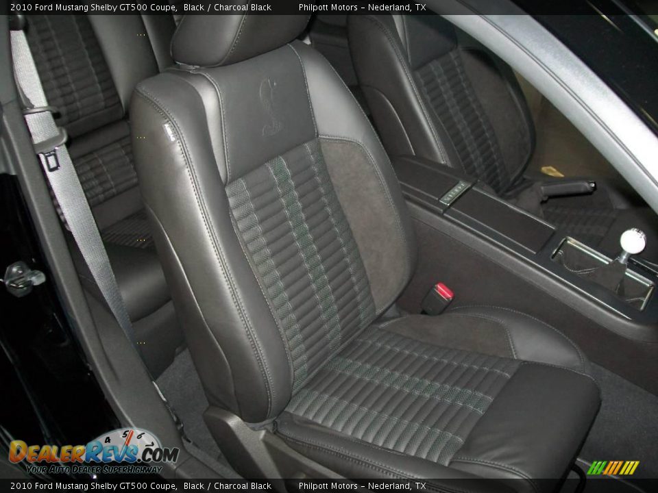 2010 Ford Mustang Shelby GT500 Coupe Black / Charcoal Black Photo #22