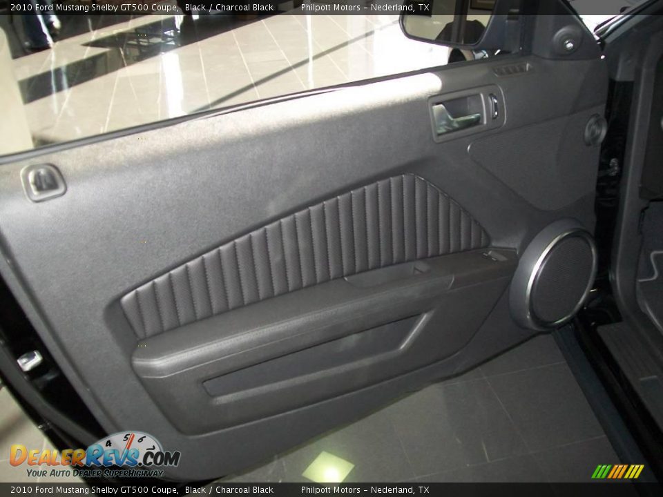 2010 Ford Mustang Shelby GT500 Coupe Black / Charcoal Black Photo #24