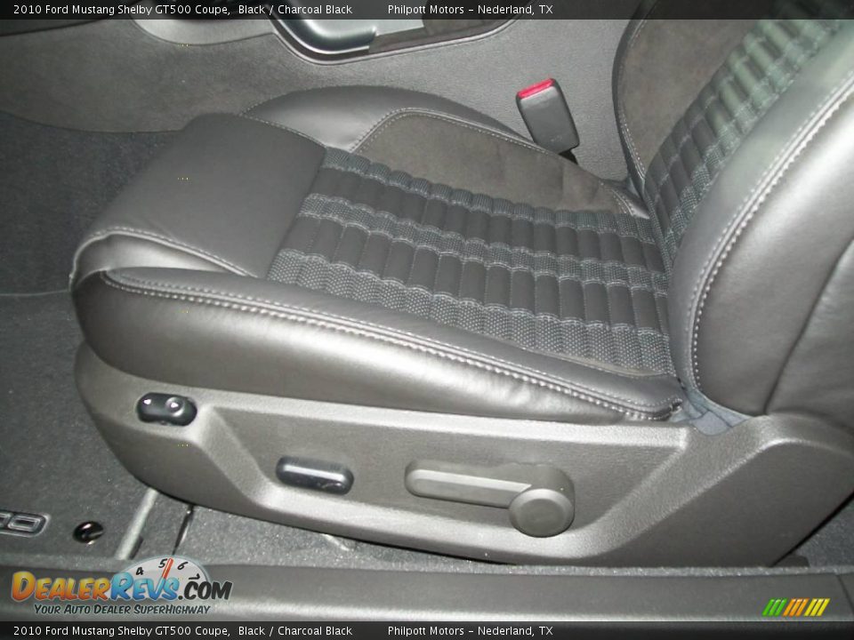 2010 Ford Mustang Shelby GT500 Coupe Black / Charcoal Black Photo #26