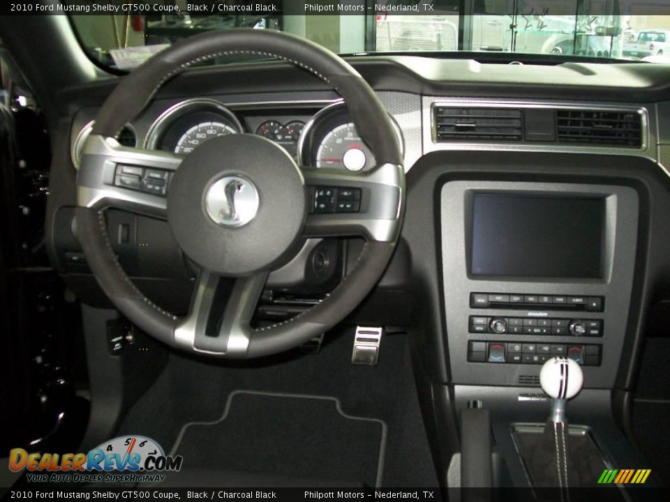 2010 Ford Mustang Shelby GT500 Coupe Black / Charcoal Black Photo #27