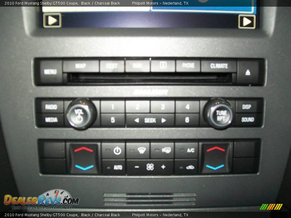 2010 Ford Mustang Shelby GT500 Coupe Black / Charcoal Black Photo #30