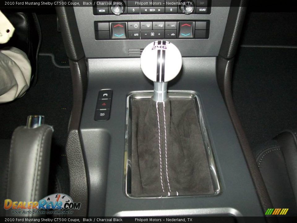 2010 Ford Mustang Shelby GT500 Coupe Black / Charcoal Black Photo #31