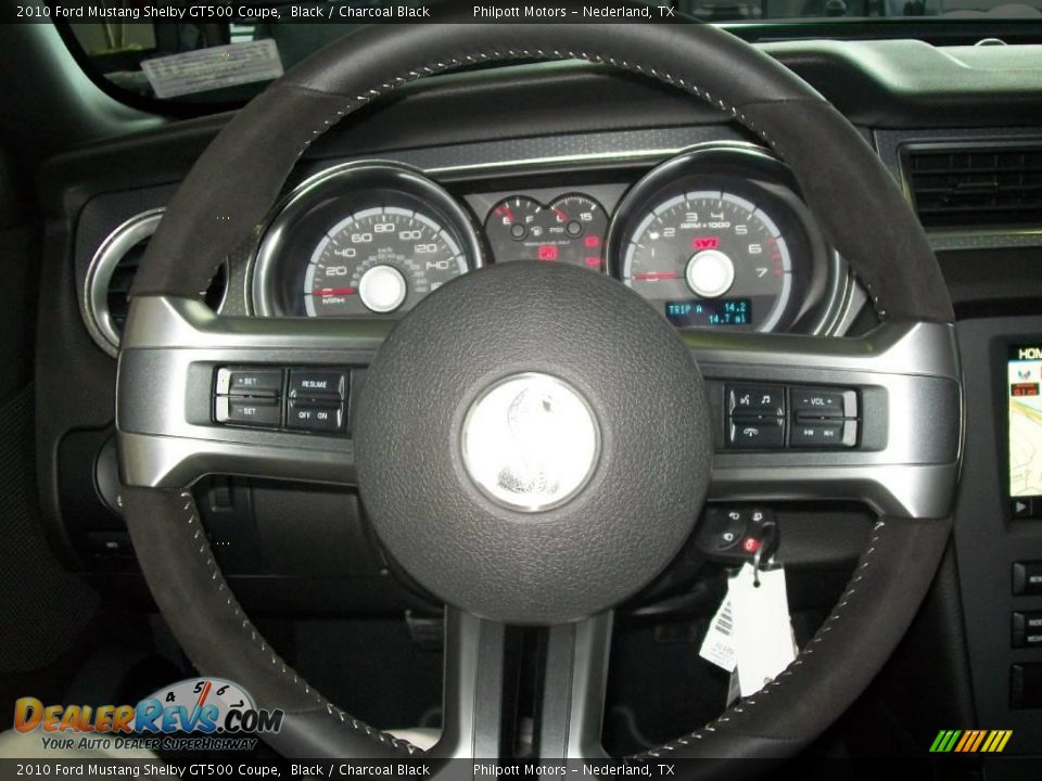 2010 Ford Mustang Shelby GT500 Coupe Black / Charcoal Black Photo #32