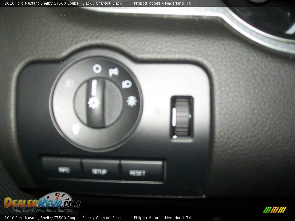 2010 Ford Mustang Shelby GT500 Coupe Black / Charcoal Black Photo #35