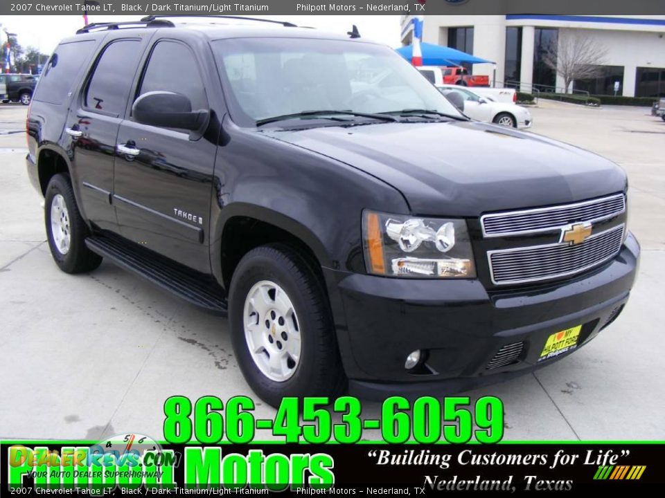 2007 Chevrolet Tahoe LT Black / Dark Titanium/Light Titanium Photo #1