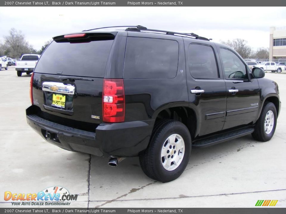 2007 Chevrolet Tahoe LT Black / Dark Titanium/Light Titanium Photo #3