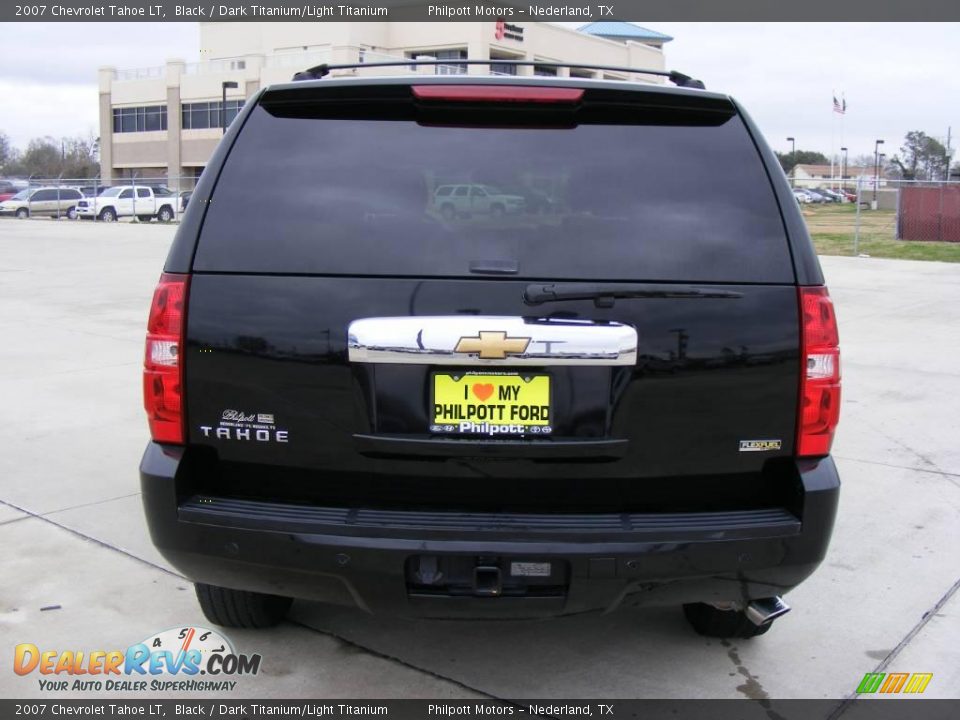 2007 Chevrolet Tahoe LT Black / Dark Titanium/Light Titanium Photo #4