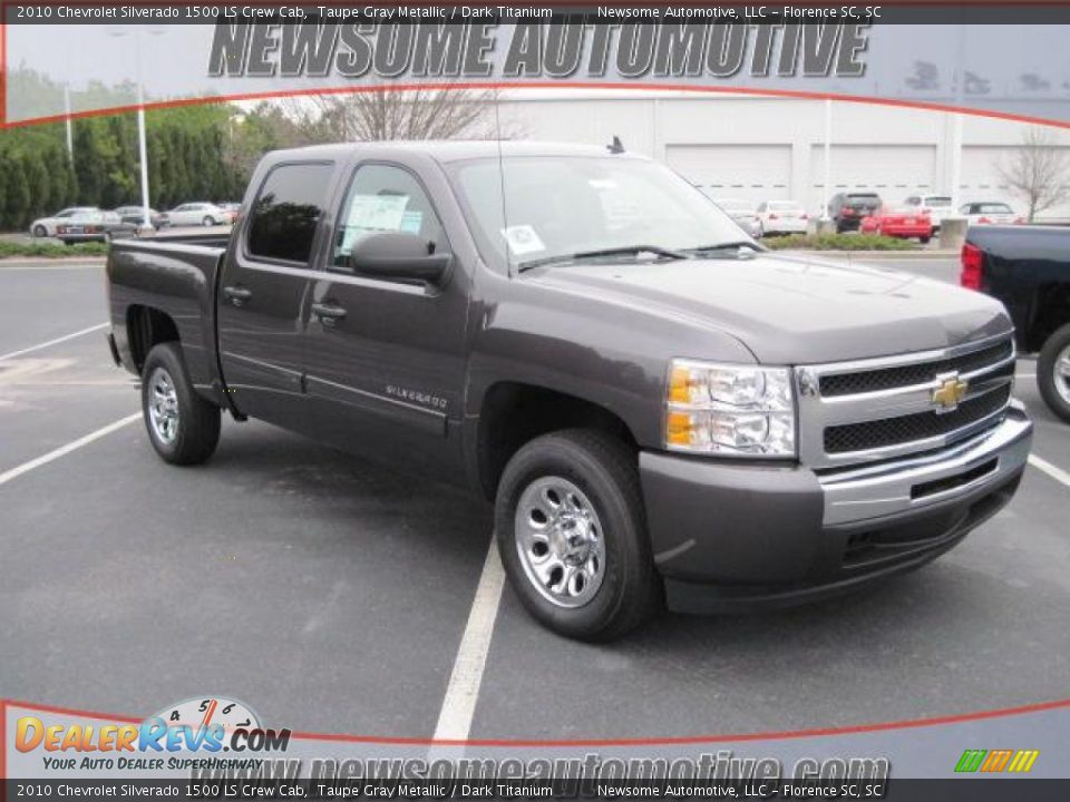 2010 Chevrolet Silverado 1500 LS Crew Cab Taupe Gray Metallic / Dark Titanium Photo #1