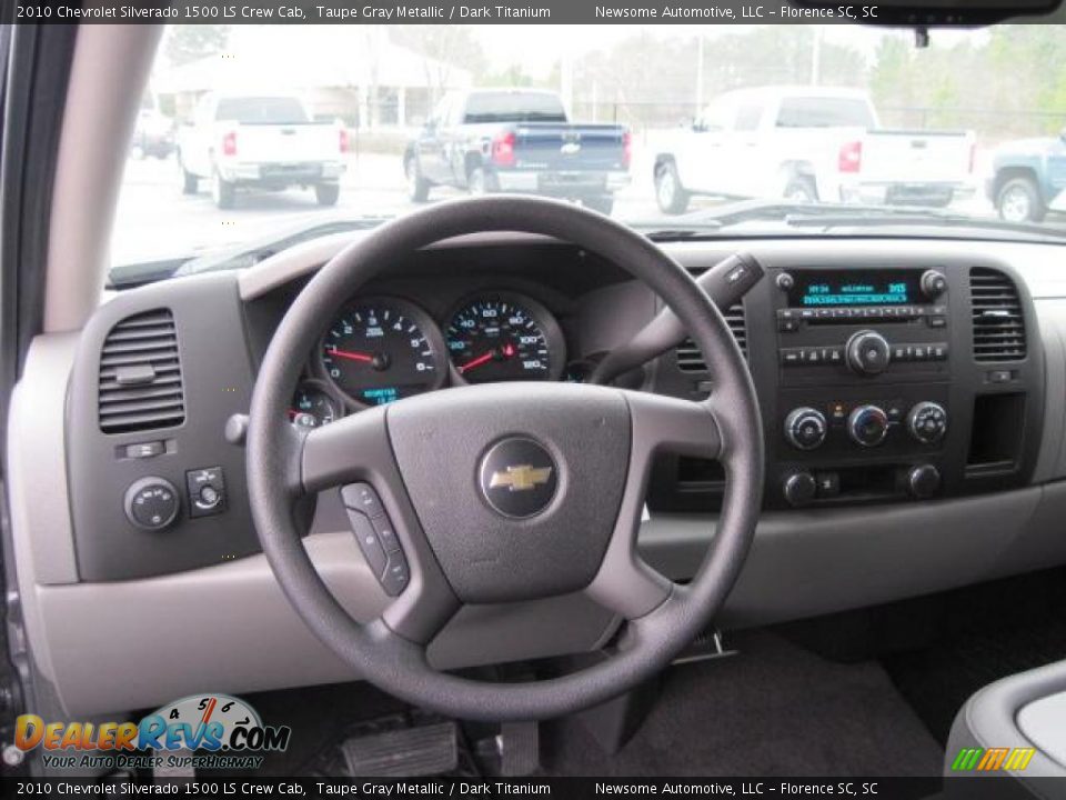 2010 Chevrolet Silverado 1500 LS Crew Cab Taupe Gray Metallic / Dark Titanium Photo #4