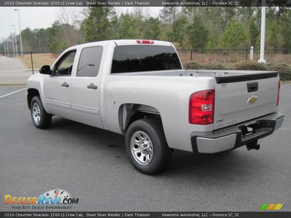 2010 Chevrolet Silverado 1500 LS Crew Cab Sheer Silver Metallic / Dark Titanium Photo #2