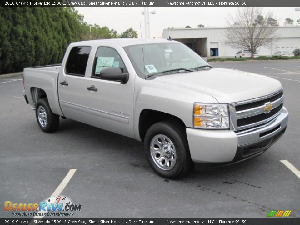 2010 Chevrolet Silverado 1500 LS Crew Cab Sheer Silver Metallic / Dark Titanium Photo #9