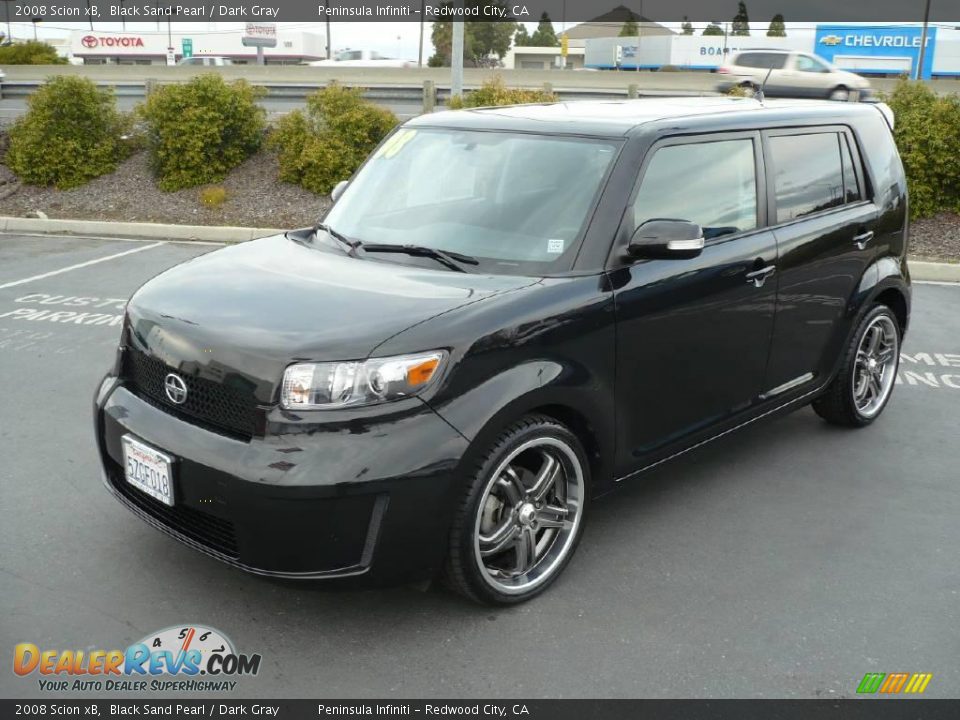 2008 Scion xB Black Sand Pearl / Dark Gray Photo #3