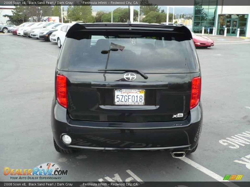2008 Scion xB Black Sand Pearl / Dark Gray Photo #5