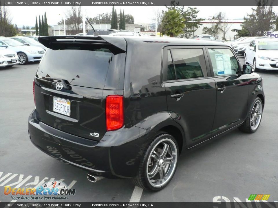 2008 Scion xB Black Sand Pearl / Dark Gray Photo #6