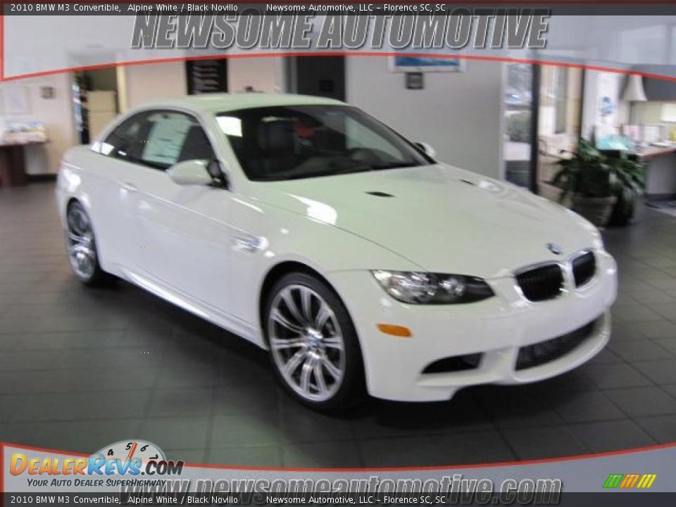 2010 BMW M3 Convertible Alpine White / Black Novillo Photo #1