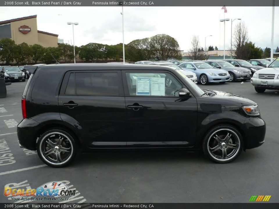 2008 Scion xB Black Sand Pearl / Dark Gray Photo #7