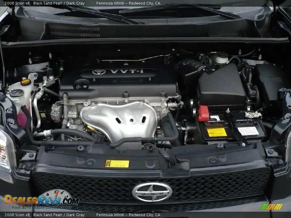 2008 Scion xB Black Sand Pearl / Dark Gray Photo #9
