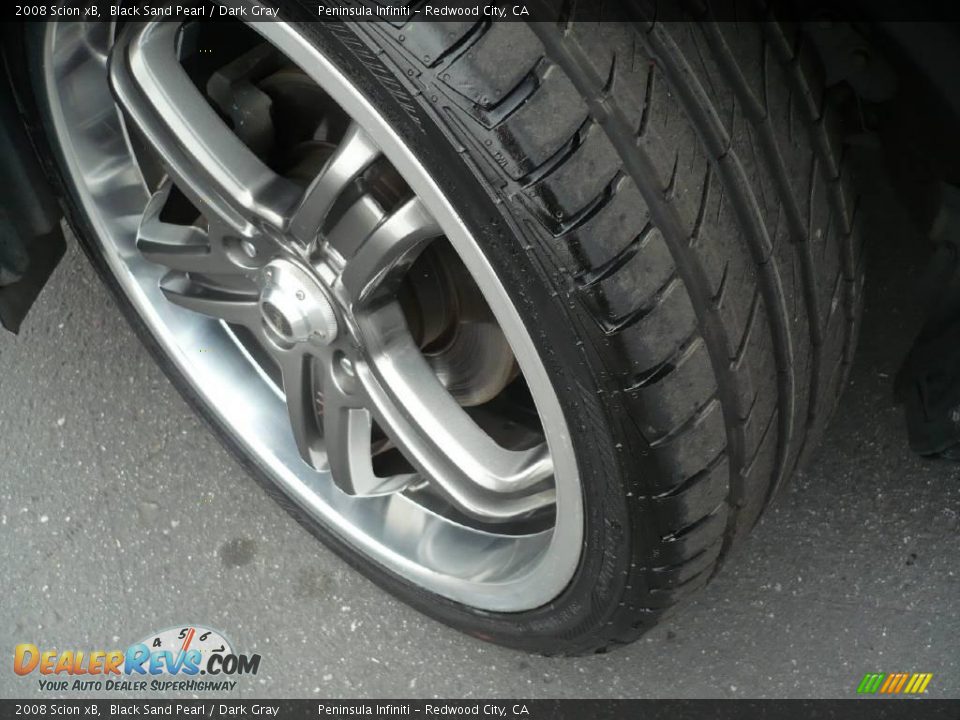 2008 Scion xB Black Sand Pearl / Dark Gray Photo #12