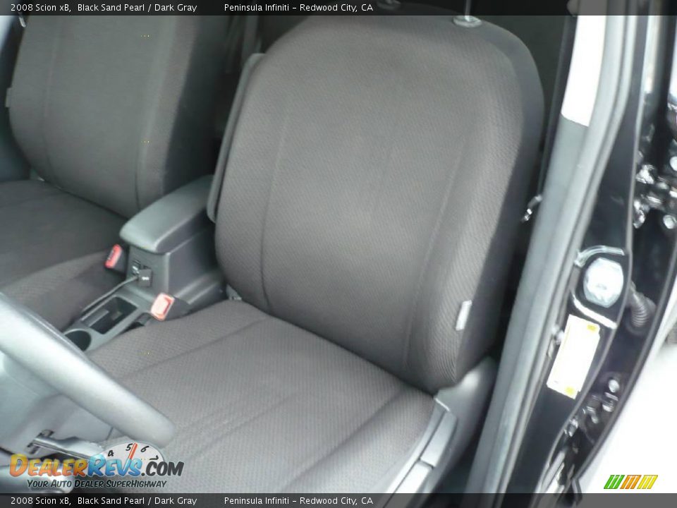 2008 Scion xB Black Sand Pearl / Dark Gray Photo #14