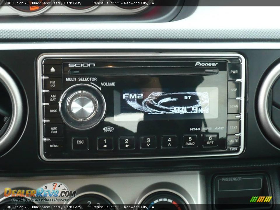 2008 Scion xB Black Sand Pearl / Dark Gray Photo #22