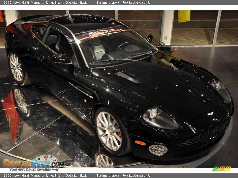 2006 Aston Martin Vanquish S Jet Black / Obsidian Black Photo #1