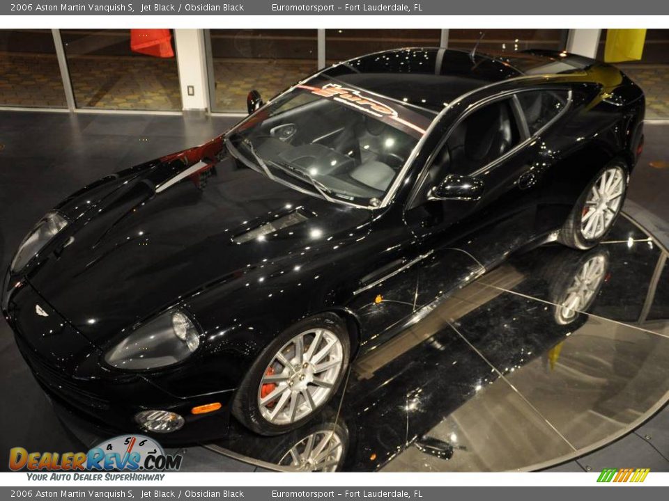 2006 Aston Martin Vanquish S Jet Black / Obsidian Black Photo #3