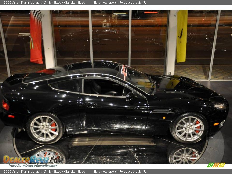 2006 Aston Martin Vanquish S Jet Black / Obsidian Black Photo #4