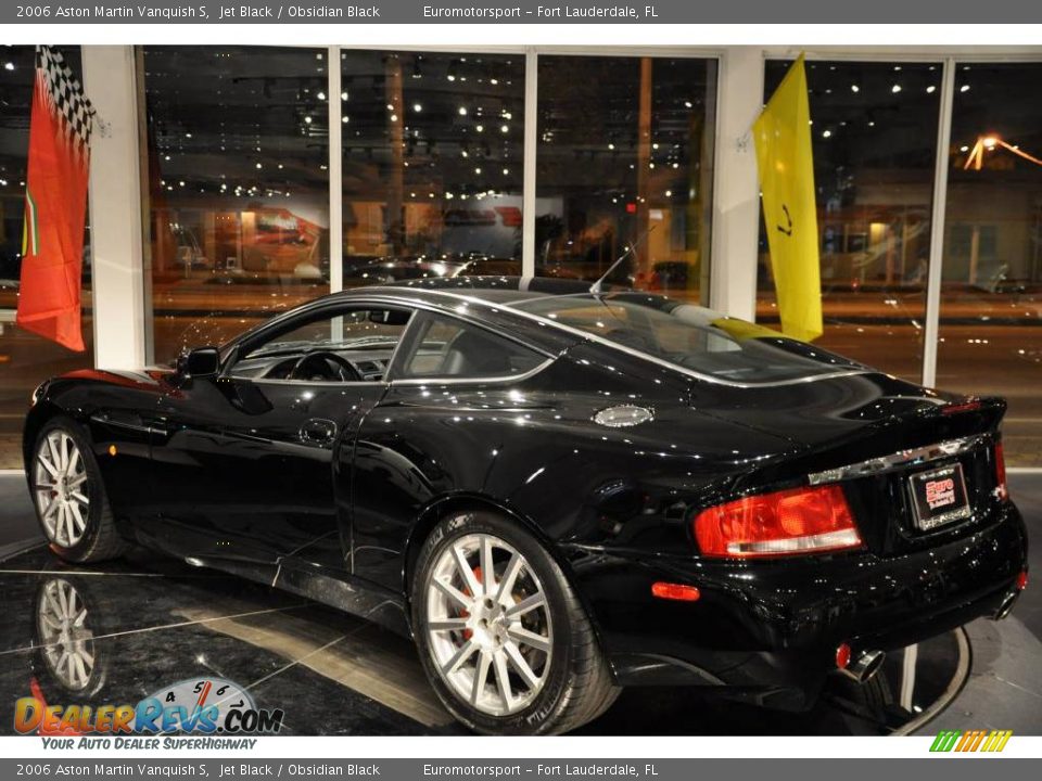 2006 Aston Martin Vanquish S Jet Black / Obsidian Black Photo #7