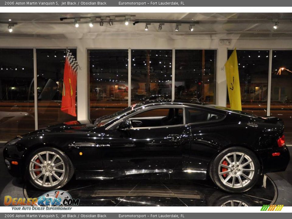 2006 Aston Martin Vanquish S Jet Black / Obsidian Black Photo #8