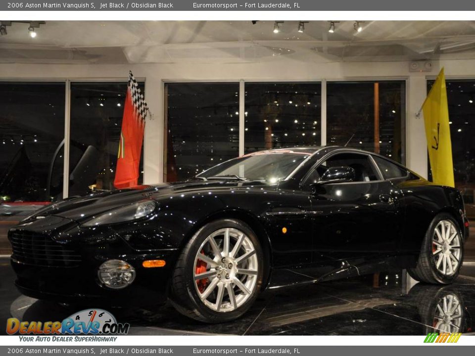 2006 Aston Martin Vanquish S Jet Black / Obsidian Black Photo #9