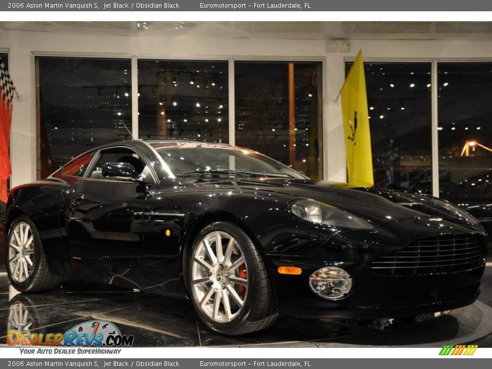 2006 Aston Martin Vanquish S Jet Black / Obsidian Black Photo #11