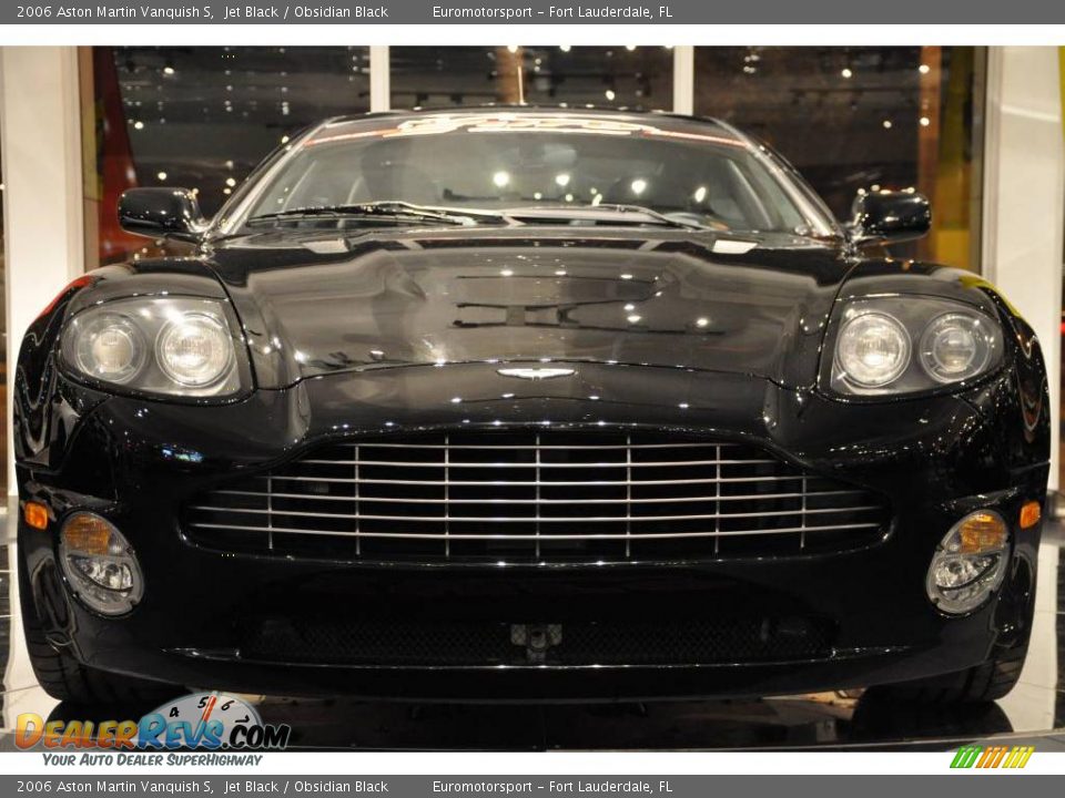 2006 Aston Martin Vanquish S Jet Black / Obsidian Black Photo #12