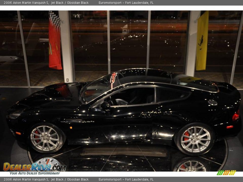 2006 Aston Martin Vanquish S Jet Black / Obsidian Black Photo #13