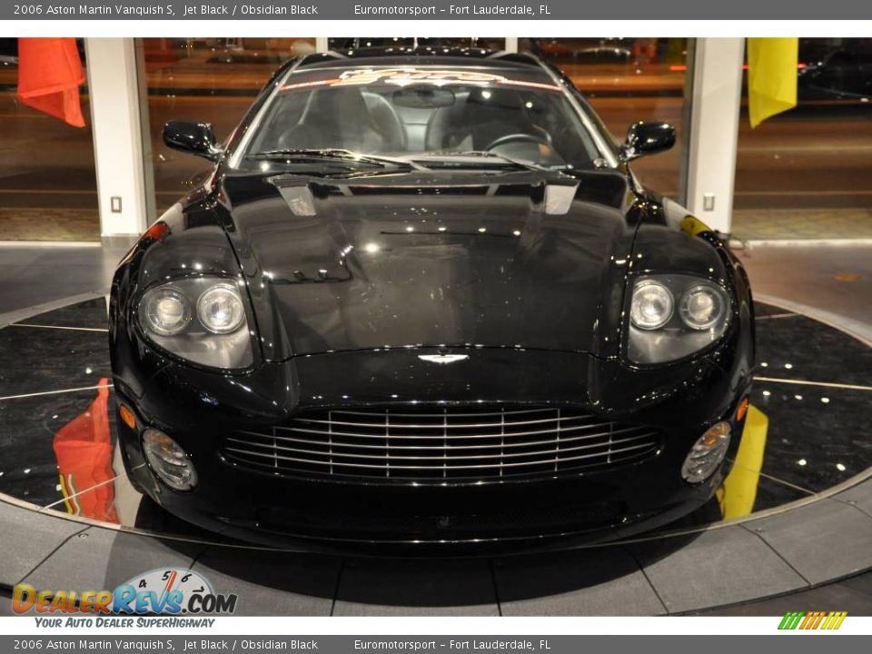 2006 Aston Martin Vanquish S Jet Black / Obsidian Black Photo #14