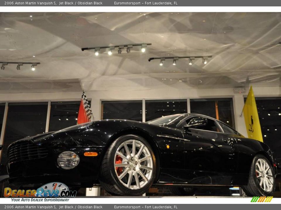 2006 Aston Martin Vanquish S Jet Black / Obsidian Black Photo #17