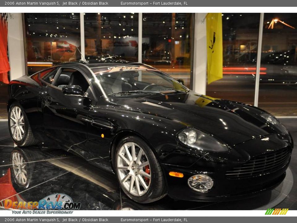 2006 Aston Martin Vanquish S Jet Black / Obsidian Black Photo #23
