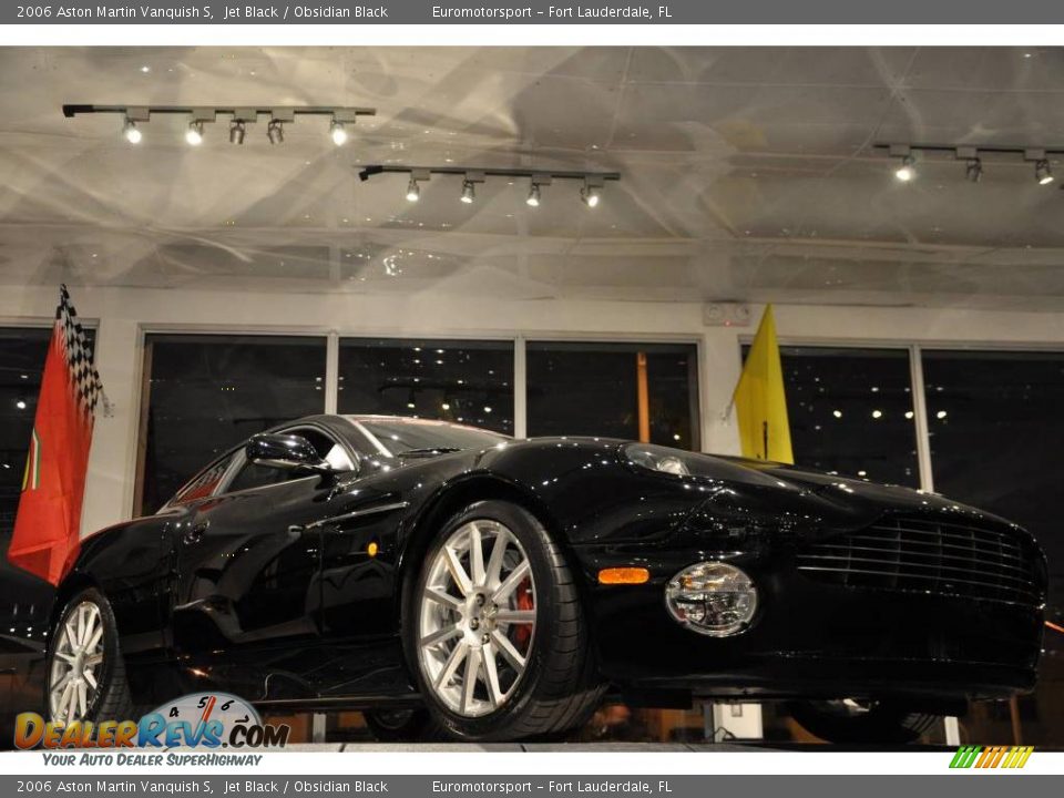 2006 Aston Martin Vanquish S Jet Black / Obsidian Black Photo #25