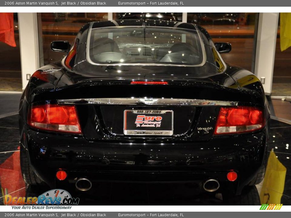 2006 Aston Martin Vanquish S Jet Black / Obsidian Black Photo #26