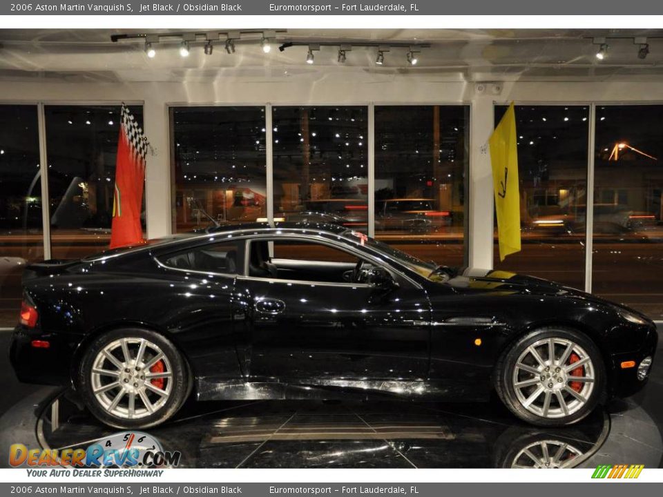 2006 Aston Martin Vanquish S Jet Black / Obsidian Black Photo #27