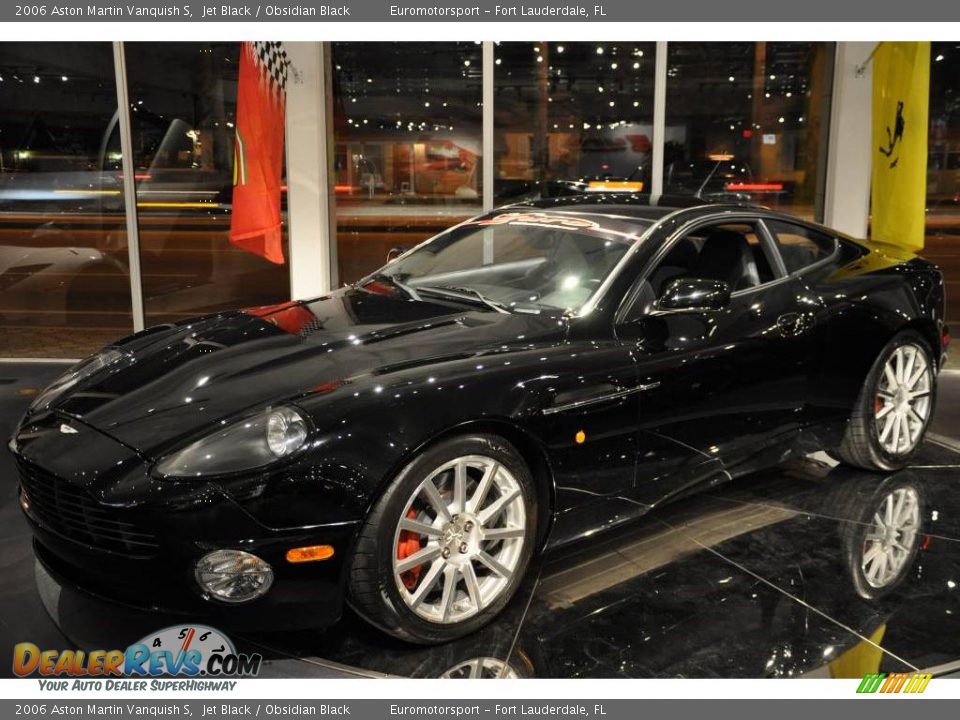 2006 Aston Martin Vanquish S Jet Black / Obsidian Black Photo #28