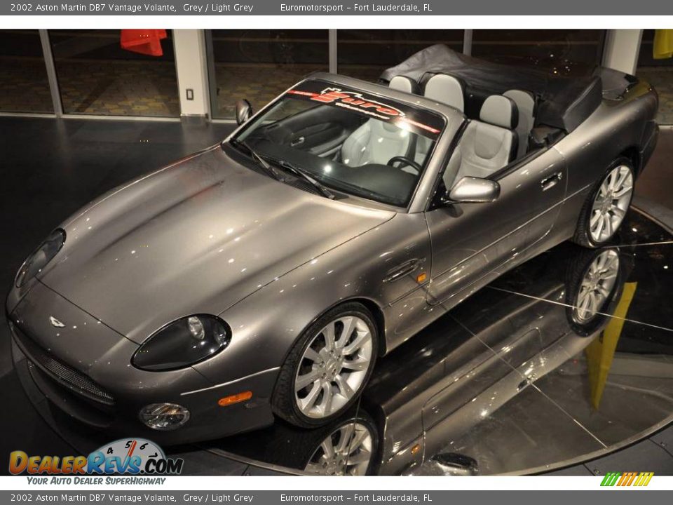 2002 Aston Martin DB7 Vantage Volante Grey / Light Grey Photo #3