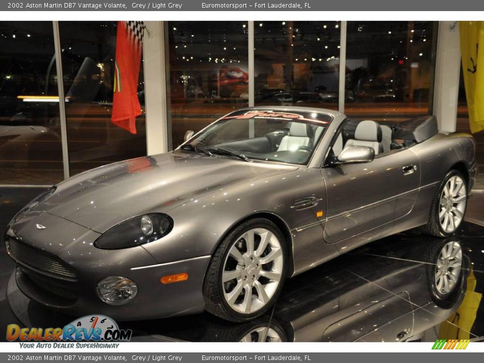 2002 Aston Martin DB7 Vantage Volante Grey / Light Grey Photo #14